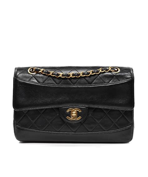 chanel flap black or beige|chanel vintage medium flap.